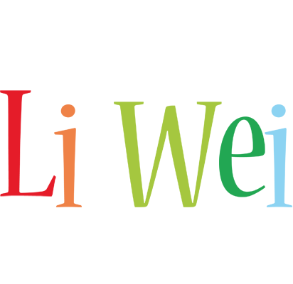 Li Wei birthday logo